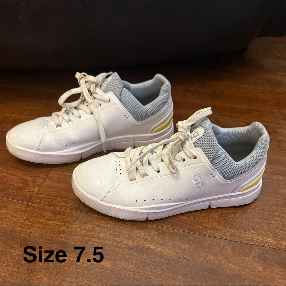 Stylish Women's White and Gray Sneakers